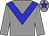 Grey body, big-blue chevron, grey arms, grey cap, big-blue star