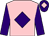 Pink, purple diamond & sleeves, purple cap, pink diamond