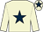 Beige, dark blue star, beige sleeves, beige, dark blue star cap