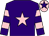 purple, pink star, purple sleeves, pink hoops, pink cap, purple star