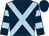 Dark blue, light blue cross belts, hooped sleeves