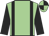 Light green, black braces and sleeves, quartered cap