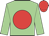 Light green, red disc, red cap
