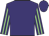 Purple, light green striped sleeves