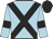 Light blue, black cross belts, armlets and cap