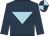 Dark blue, light blue inverted triangle, quartered cap