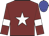 Maroon, white star and armlets, blue cap