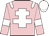 pink, white cross of lorraine, epaulets, armlets and cap