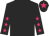 Black body, black arms, rose stars, black cap, rose star