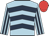 Light blue & dark blue chevrons, striped sleeves, red cap