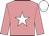 Shocking pink, white star, shocking pink sleeves, white cap