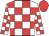 White body, red checked, white arms, red checked, red cap