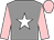 Grey, white star, pink sleeves & cap
