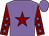 Mauve, maroon star, maroon sleeves, mauve stars and cap