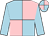 Light blue and pink (quartered), light blue sleeves