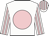 White, pink spot, striped sleeves and cap