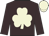 Brown, beige shamrock, brown sleeves, beige cap