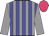 Grey body, blue striped, grey arms, rose cap