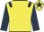Yellow, dark blue epaulets, sleeves and star on cap