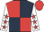Red and dark blue (quartered), white sleeves, red stars, red cap