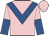 Pink, royal blue chevron, halved sleeves