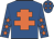 Royal blue, orange cross of lorraine, orange stars on sleeves, royal blue cap, orange stars