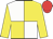 White and yellow (quartered), yellow sleeves, red cap