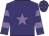 Purple, mauve star, hooped sleeves and stars on cap