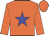 orange, blue star