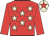 Red, beige stars, red sleeves, beige cap, red star