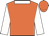 Orange, white collar and sleeves