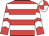 Red & white hoops, white chevrons on sleeves, quartered cap