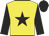 Yellow, black star & sleeves, black cap