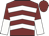 Maroon, white chevrons, halved sleeves, maroon cap