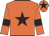 Orange, black star, armlets and star on cap