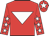 Red, white inverted triangle, red sleeves, white stars, red cap, white star