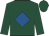 Dark green, royal blue diamond