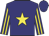 navy, yellow star, yellow stripes on sleeves, navy cap
