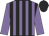 Mauve & black stripes, mauve sleeves, black cap
