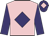 Pink, purple diamond & sleeves, purple cap, pink diamond