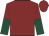 Maroon, dark green & maroon halved sleeves, maroon cap
