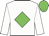 White, green diamond, white sleeves, green cap
