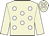 Beige, white spots, beige sleeves, beige, white spots cap