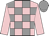 Pink and grey check, pink sleeves, grey cap