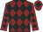 Maroon and black diamonds, maroon cap, black diamond