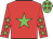 Red body, green star, red arms, green stars, green cap, red stars