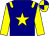 navy, yellow star, yellow epaulets, yellow sleeves, quartered cap