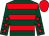 Dark green & red hoops, red stars on sleeves, red cap