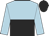 Light Blue, Black halved horizontally, black cap