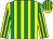 Yellow, emerald green stripes